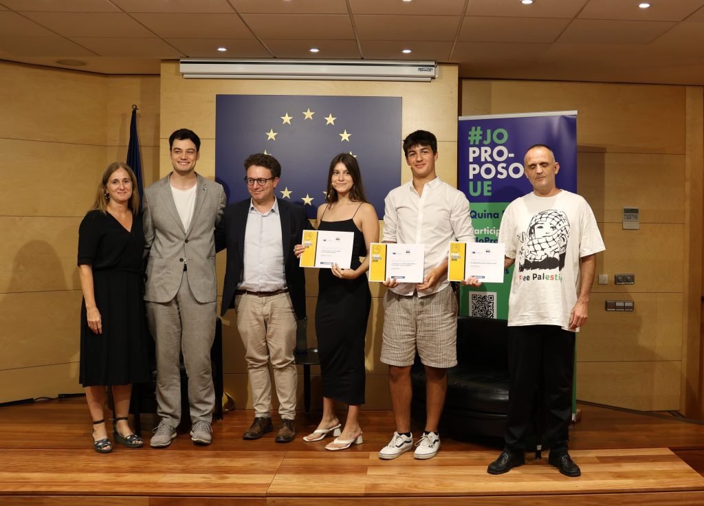 Fotografia del lliurament de premis Europa 20023